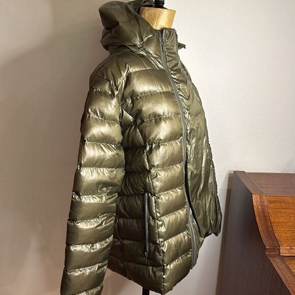 Nom XS Agnes Puffer Coat Maternity mid panel removable for use post partum EUC - Picture 2 of 8